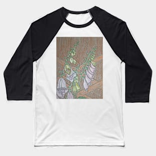 Foxgloves & Trellis Baseball T-Shirt